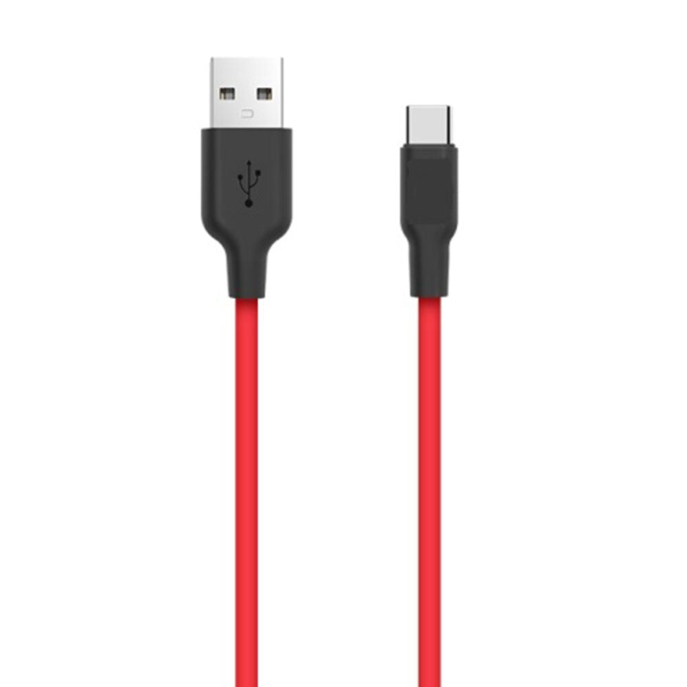 Philex 1m Silicone 2A Charge/Sync Type-C Cable to USB for Samsung/Android Red (2 Pack) — image 2