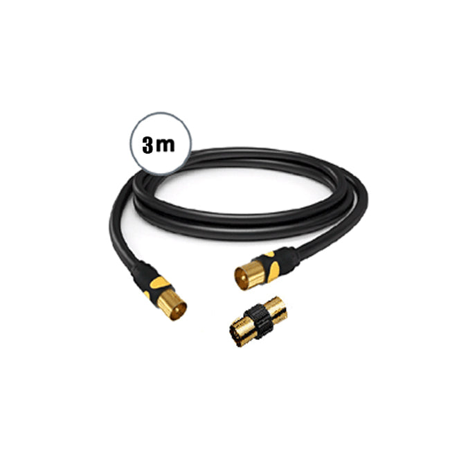 Philex 3m Digital TV Antenna RG59 Coax Cable w Female to F Aerial Coaxial Cord Lead HD — image 2