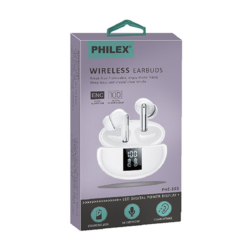 Sansai TWS Wireless Bluetooth Portable In-Ear Earbuds With Charging Case White — image 4