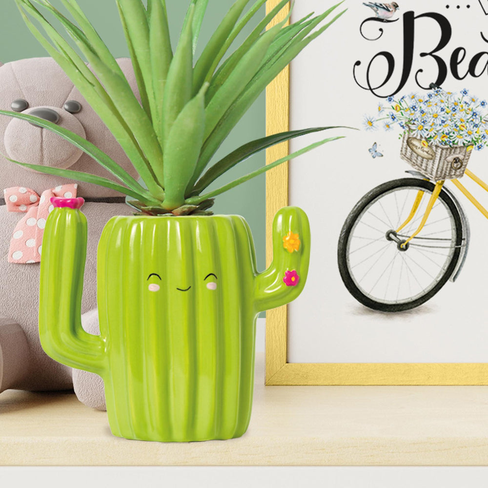 Legami Desk Friends Ceramic Pen/Ballpen Pencil Holder Storage Stationery Cactus — image 2