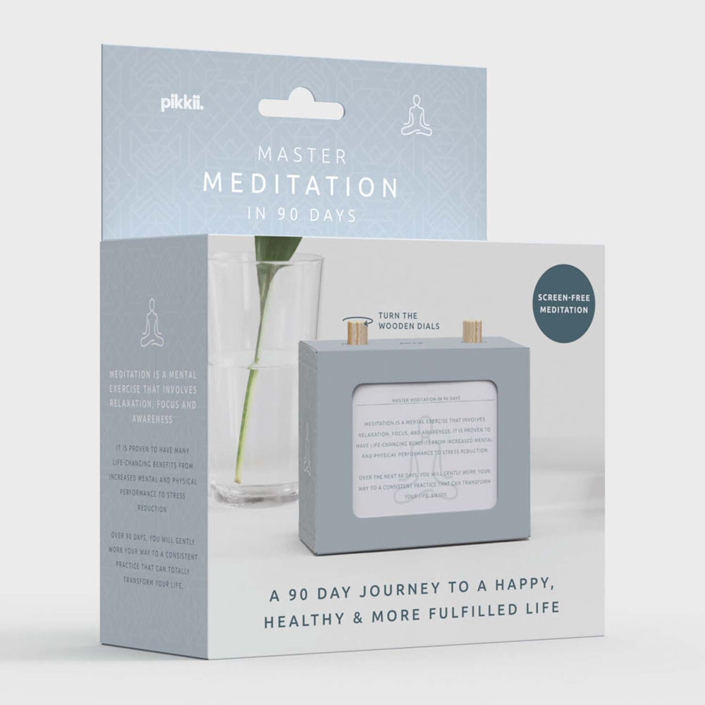 Pikkii 12cm Meditation Mastery in 90 Days Stress Reduction Scroll Box Gift Set — image 2