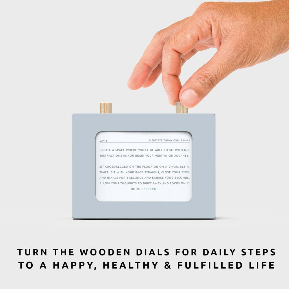 Pikkii 12cm Meditation Mastery in 90 Days Stress Reduction Scroll Box Gift Set