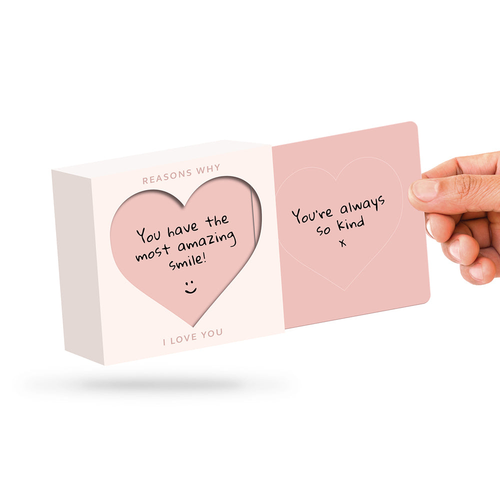 Pikkii Reasons I Love You Slide Box Personalised/Customised Note Decor 10.5cm