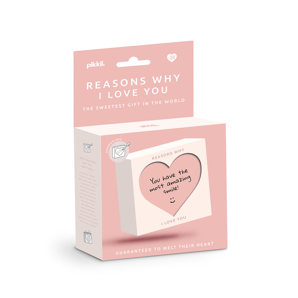 Pikkii Reasons I Love You Slide Box Personalised/Customised Note Decor 10.5cm — image 2