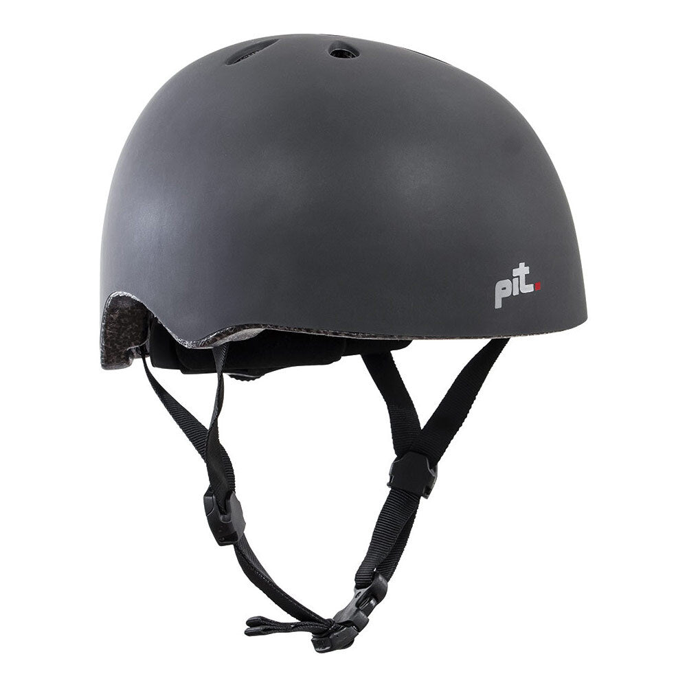 Pit Bicycle/Bike Inlaid Strap Helmet X-Small 50-54cm Adult/Kids Head Matt Black — image 2