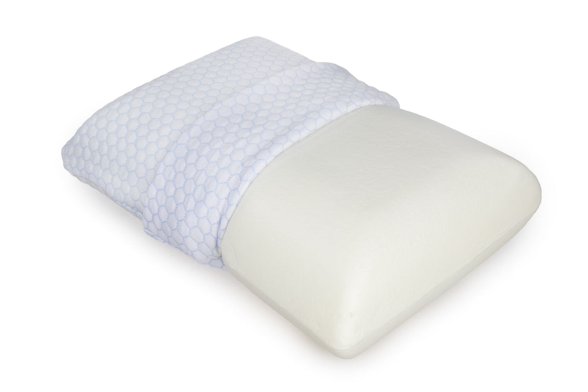 Ardor Cooling Standard Soft Memory Foam Pillow Home Sleeping Bed Cushion White — image 2