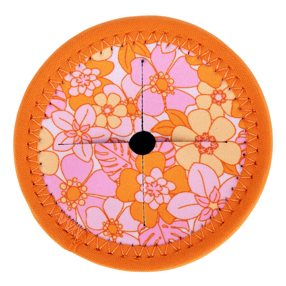 Splosh Picnic 9.5cm Retro Floral Wine Glass Round Coaster Table Protector Pad