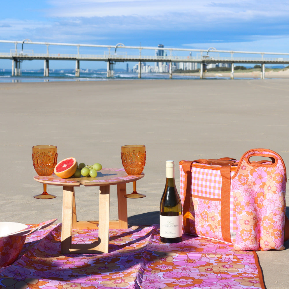 Splosh Picnic 23x37cm Retro Floral Wine Cooler Outdoor Insulated Bag/Carrier — image 5