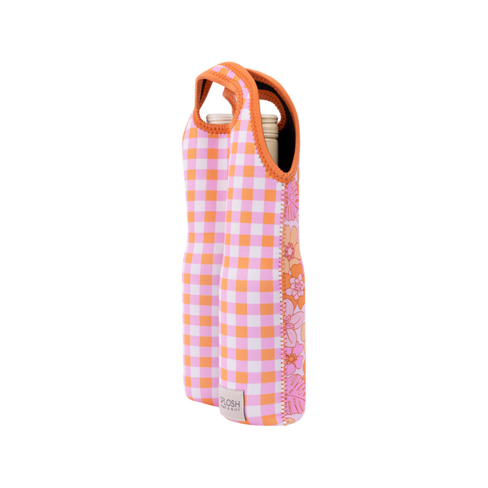Splosh Picnic 23x37cm Retro Floral Wine Cooler Outdoor Insulated Bag/Carrier — image 3