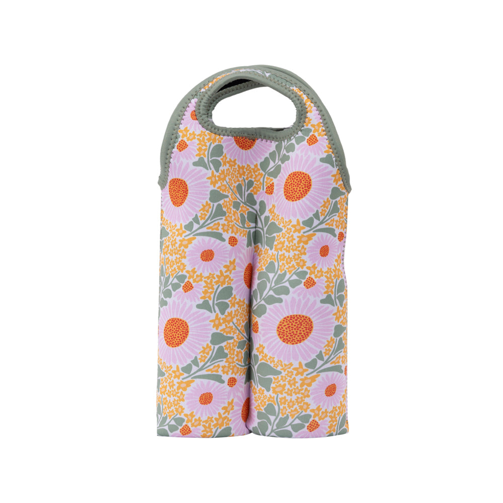 Splosh Picnic 23x37cm Spring Floral Wine Cooler Outdoor Insulated Bag/Carrier