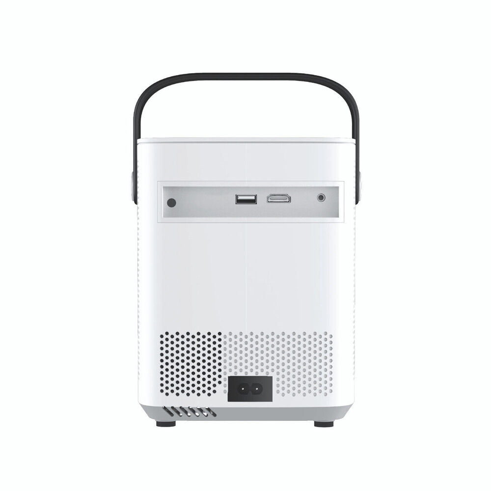 Laser White WiFi Support Cube 1080p Android LED Projector w/ 120in Screen — image 2