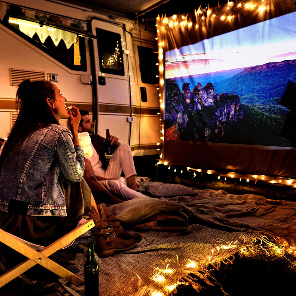 Laser White 100in Multi-Angle Tube Android LED Projector Expansive Screen — image 2