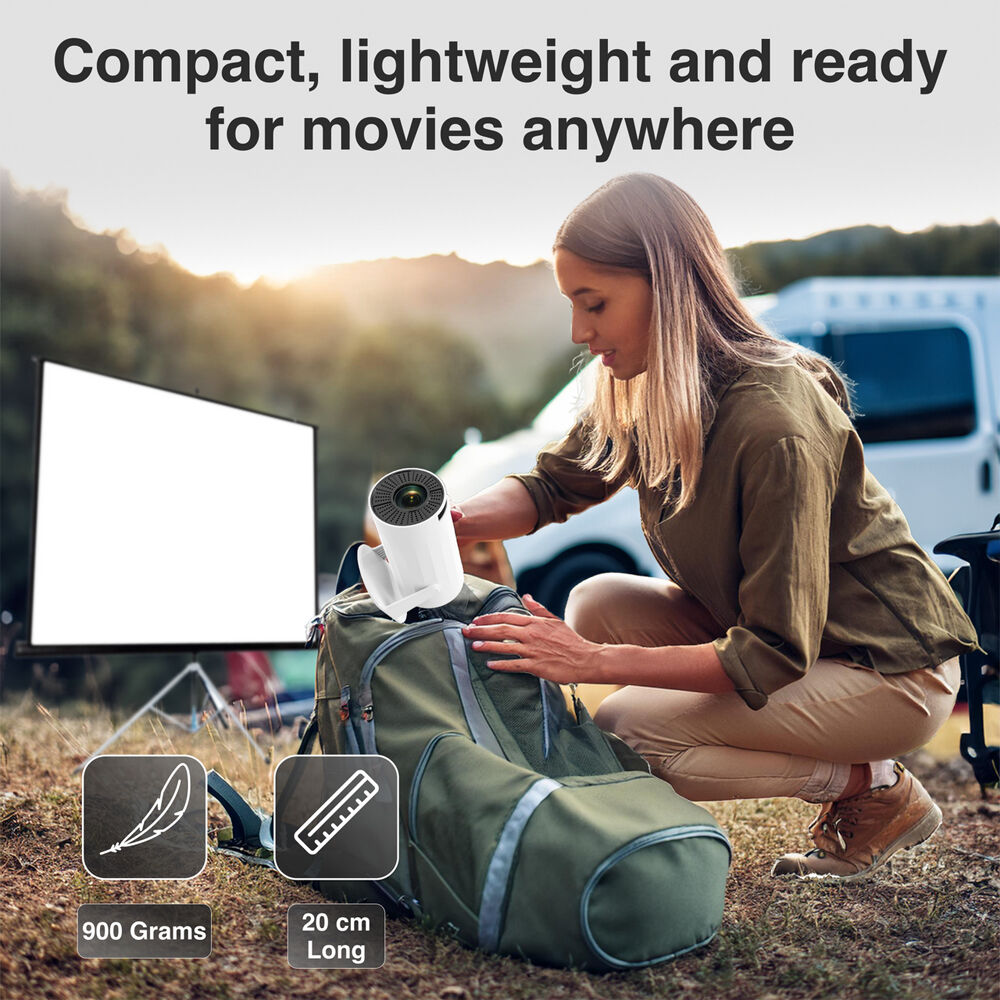 Laser White 100in Multi-Angle Tube Android LED Projector Expansive Screen — image 6