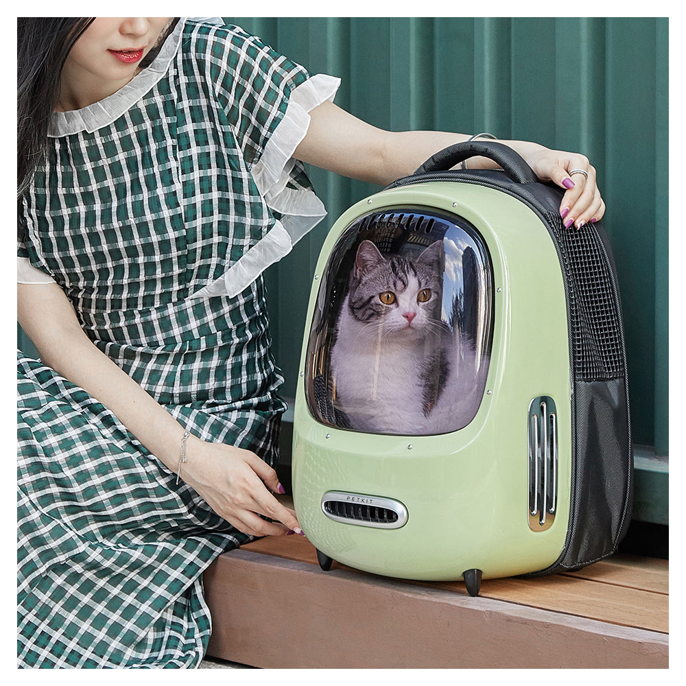 Petkit Breezy Smart Cat/Dog/Pet Carrier Backpack w/Built in Fan/Light - White — image 9