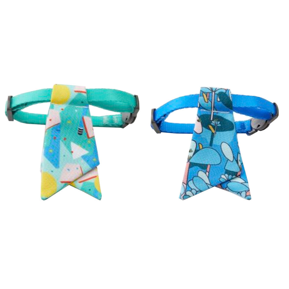 Petkit Pet Necktie Collar - Green Wood & Fantasy Forest Set (2 Pack)