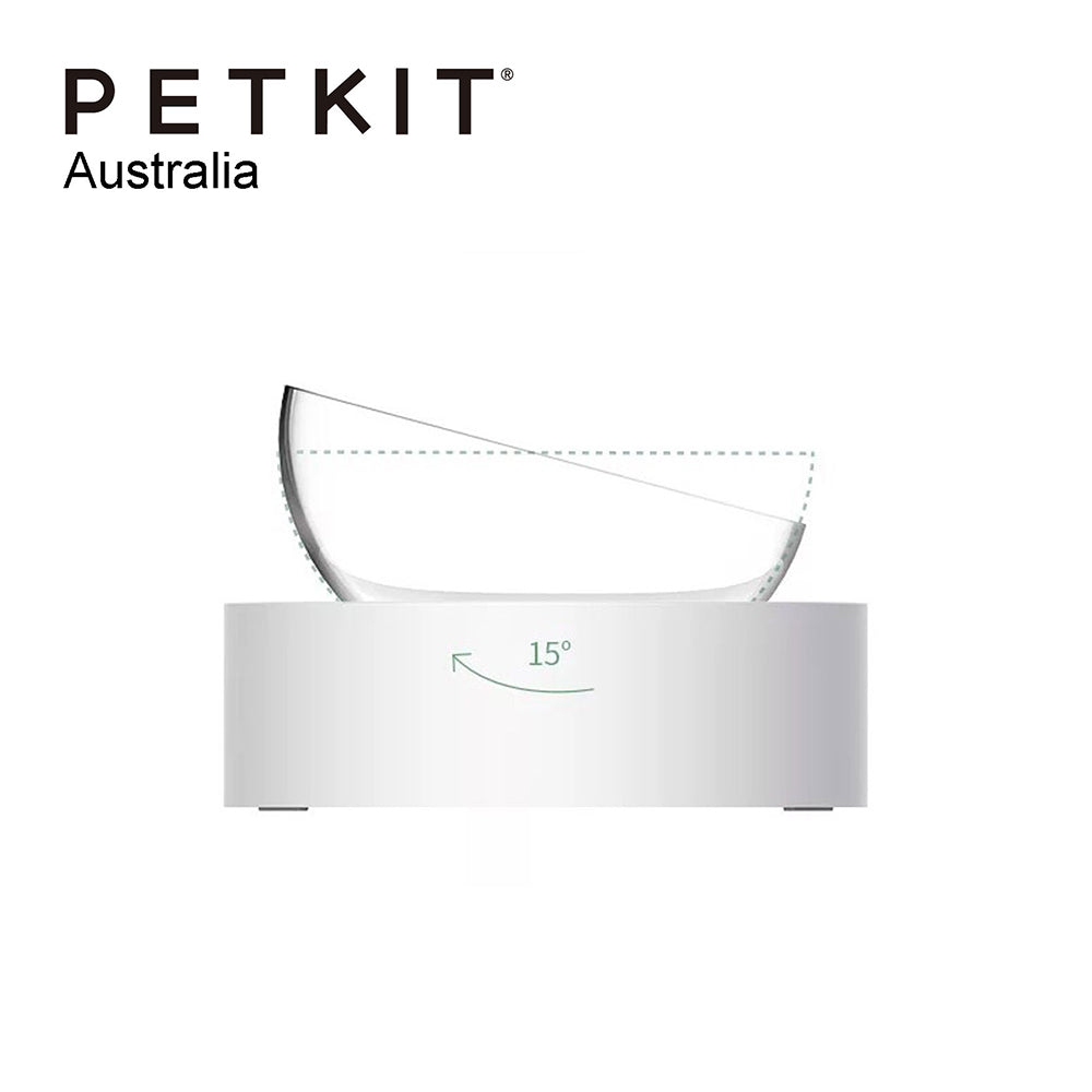 Petkit Fresh Nano Adjustable Single Cat/Dog/Pet Feeding Bowl Set Feeder Clear — image 4