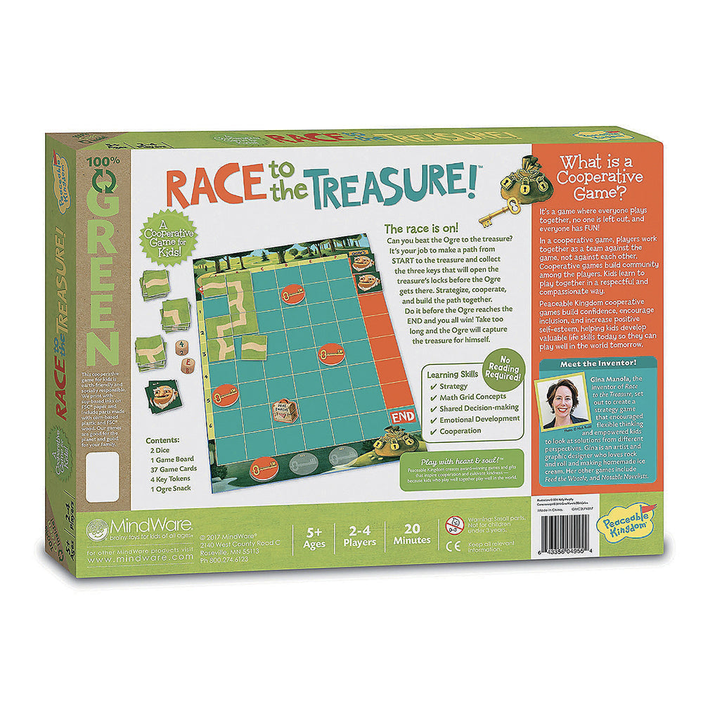 Peaceable Kingdom Race to The Treasure Children's Cooperative Board Game 5y+ — image 2
