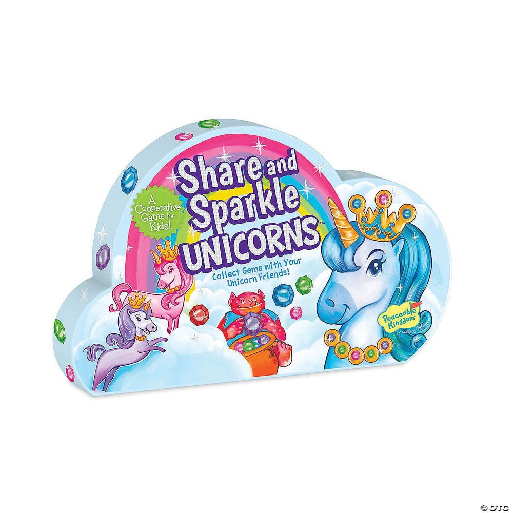 Peaceable Kingdom Share & Sparkle Unicorns Cooperative Kids/Children Game 4y+