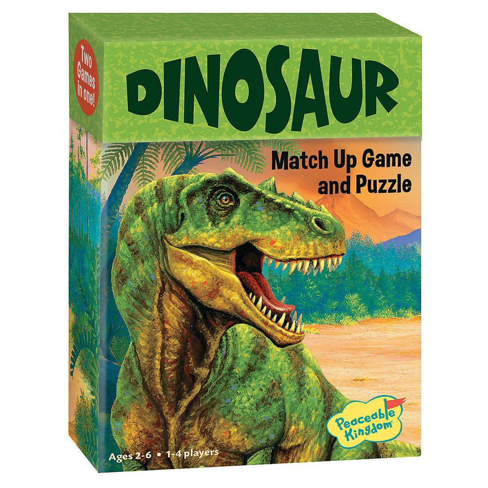 Peaceable Kingdom Dinosaurs 1-4 Player Kids/Children Match Up Puzzle Game 2y+