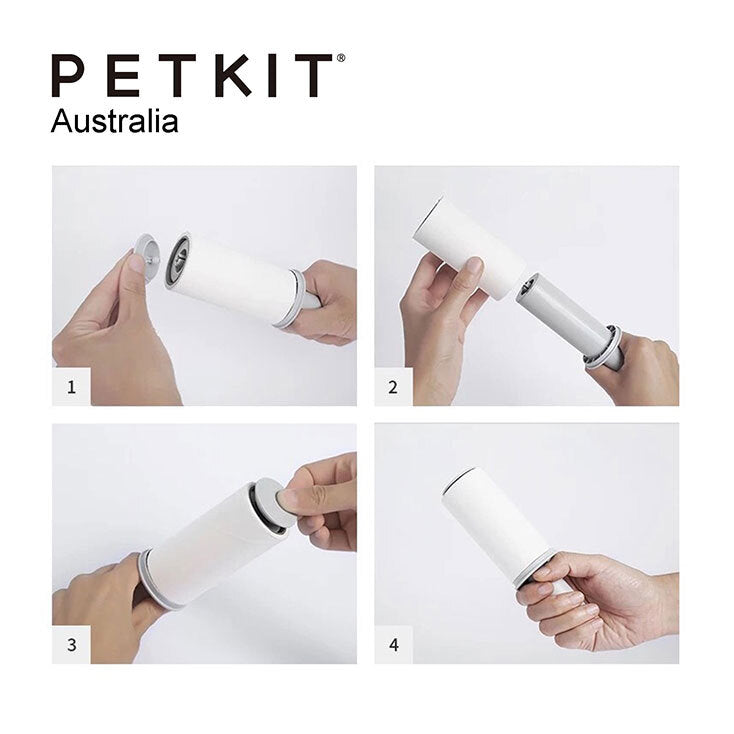 Petkit Retractable Storage Lint Roller w/ Push On Handle 22cm Remove Hair/Fur — image 4