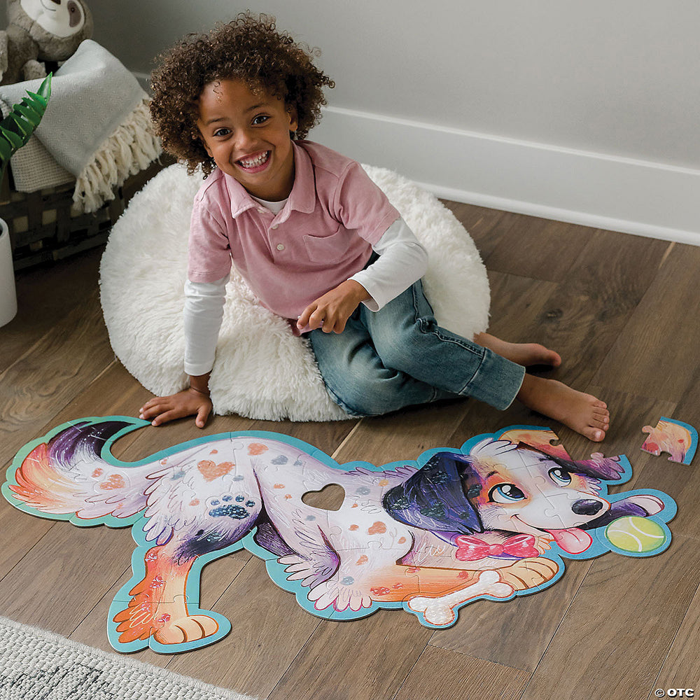 Peaceable Kingdom Puppy Shiny Kids/Children Fun Floor Puzzle Game w/ Box 3y+ — image 2