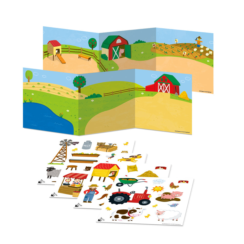 Peaceable Kingdom Kids/Children Reusable Sticker On the Farm Scene w/ Tote 3y+ — image 2