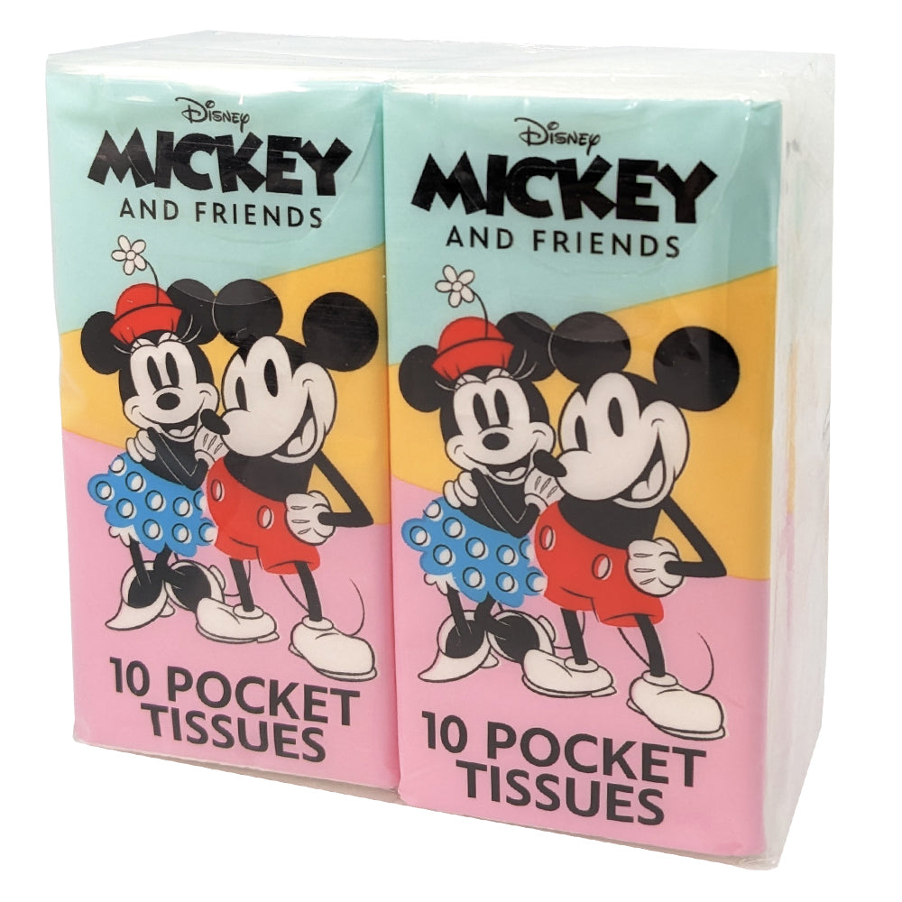 Disney 20 x10pc Mickey Mouse Kids/Child Pocket Travel/Portable Facial Tissues Sheet (5 Pack) — image 2