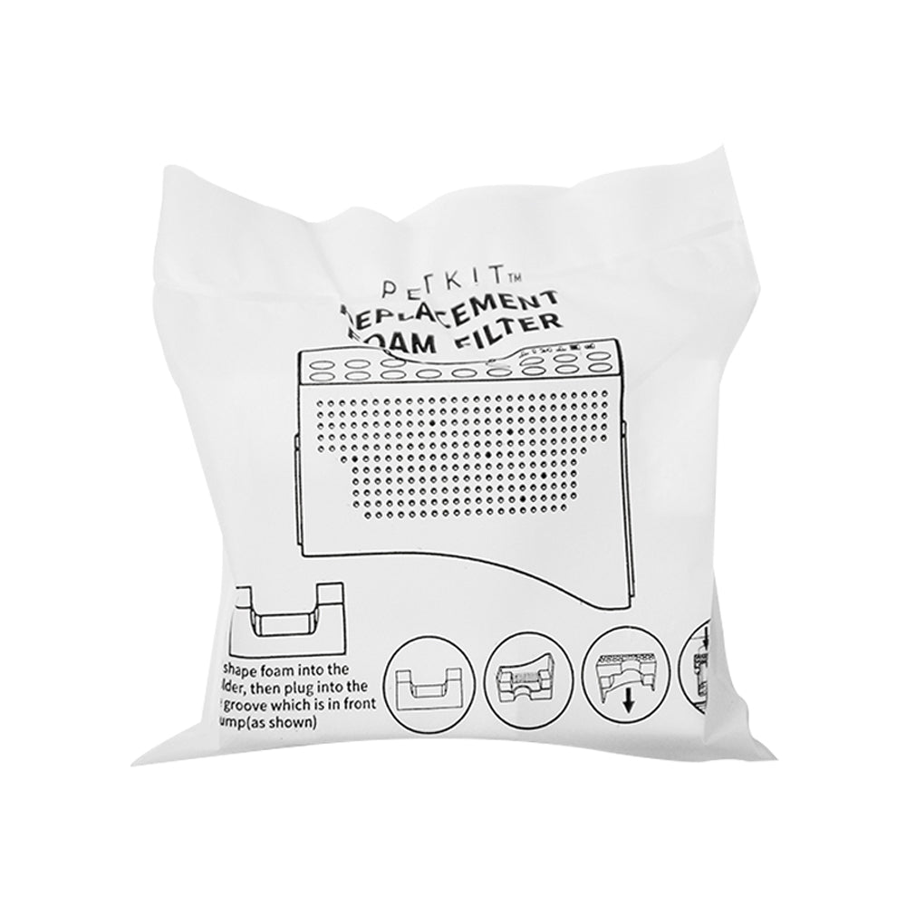 Petkit Replacement Foam Filter for Eversweet 2 Pet Water Drinking Fountain (4 Pieces)