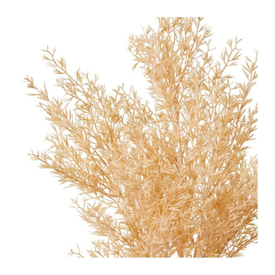 E Style 53cm Plastic Tea Leaf Bush Artificial Faux Flower Plant Cream (2 Pack) — image 3