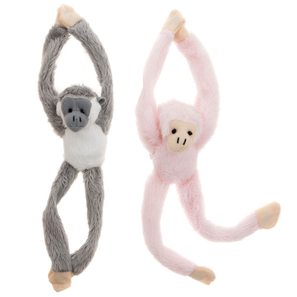 Magnet Mates Monkey 23cm Soft Fun Stuffed Animal Plush 3y+ Toddler/Kids Asst (2 Pack)