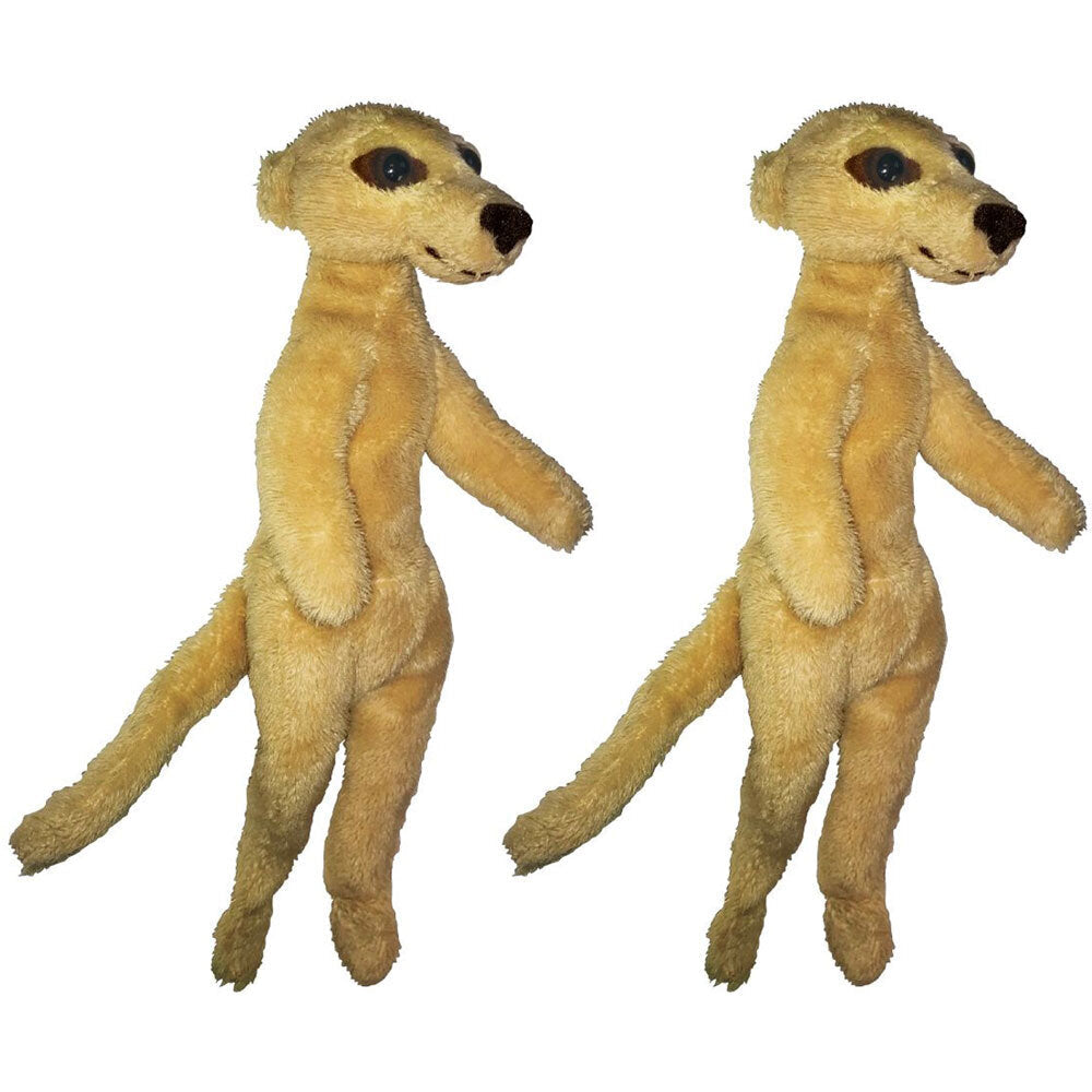 Magnet Mates Meerkat 17cm Soft Animal Stuffed Plush Doll Toy 3y+ Kids/Infant (2 Pack)