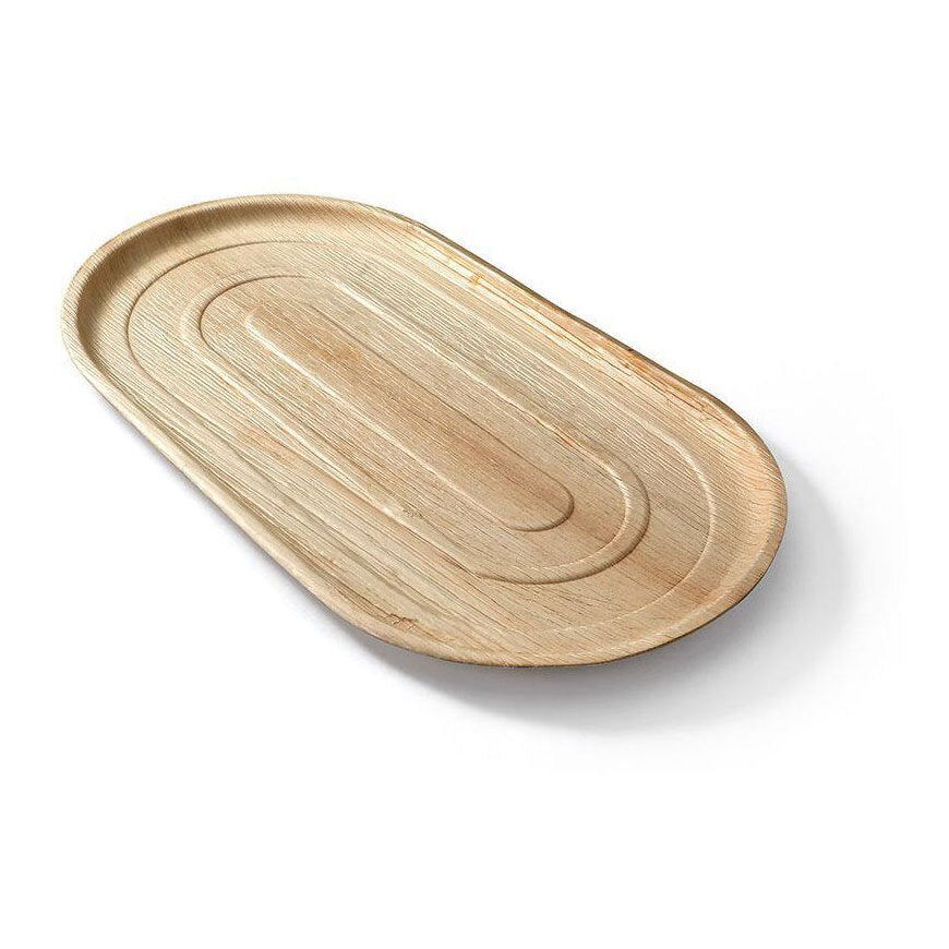 Eco Soulife Disposable Compostable Areca Nut Leaf Large Serving Trays 56cm (3 Pieces) — image 2