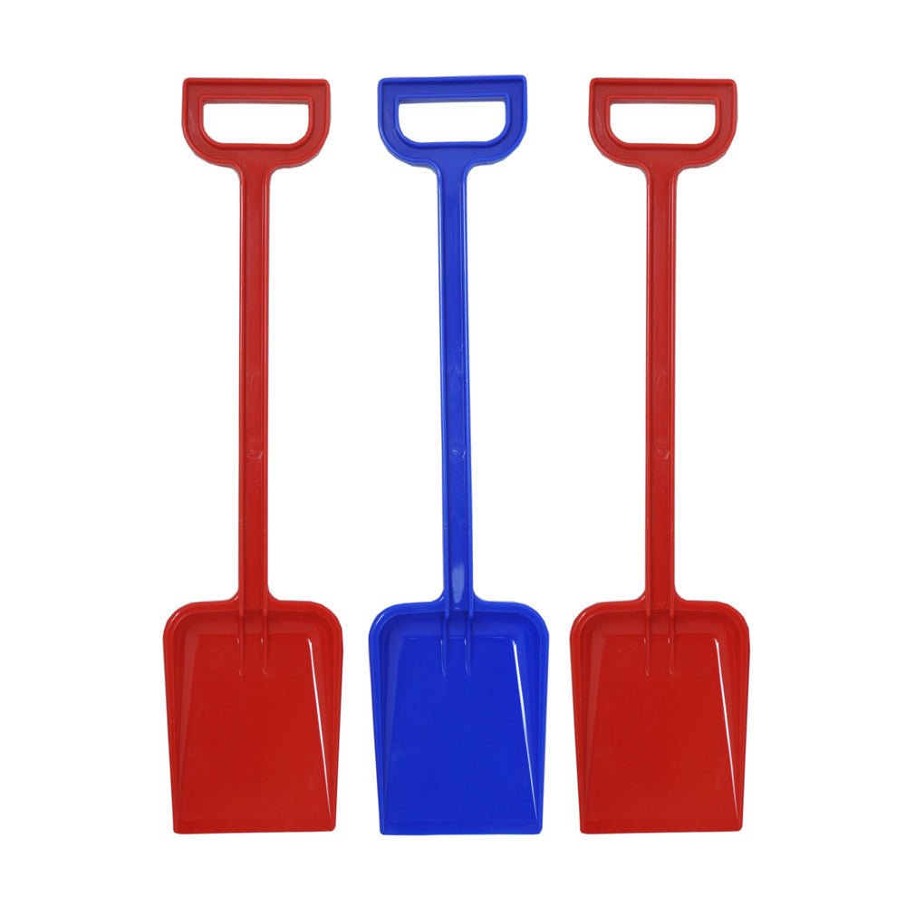 Plasto 50cm Spade Shovel Fun Beach Sand Pit Play Toy Outdoor Kids 3y+ Assort (3 Pack)