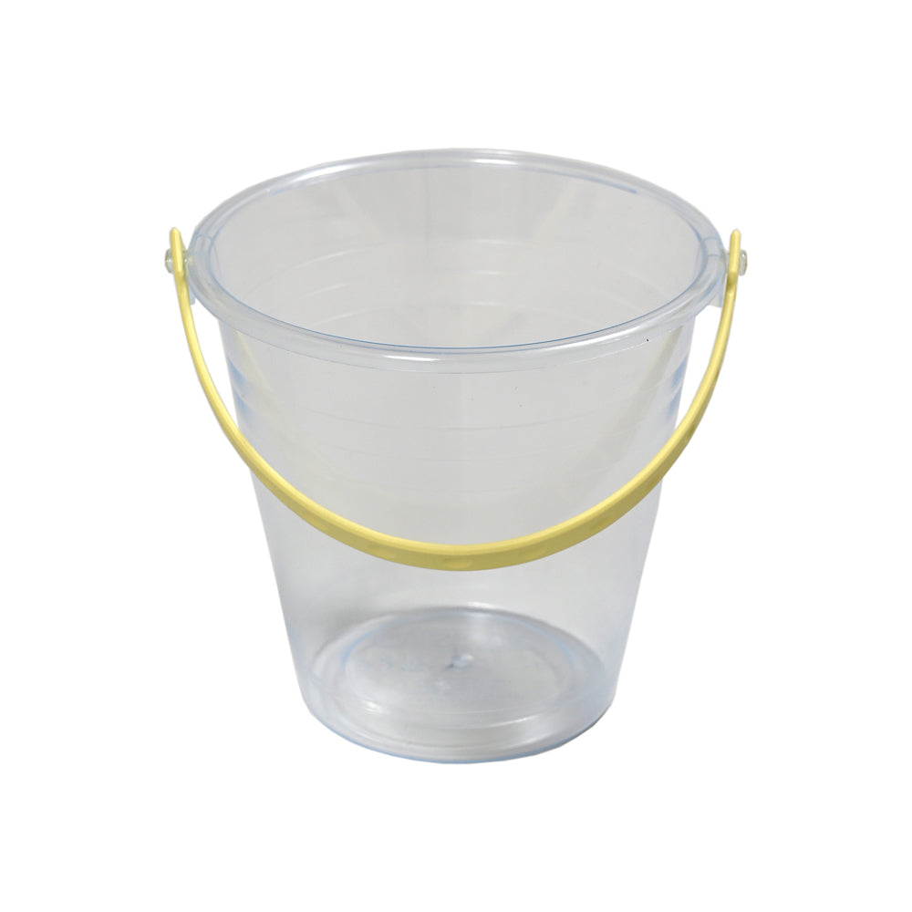 Plasto 15cm Small Transparent Bucket Sand Pit Beach Water Play Toy Kids 1y+ (2 Pack) — image 2