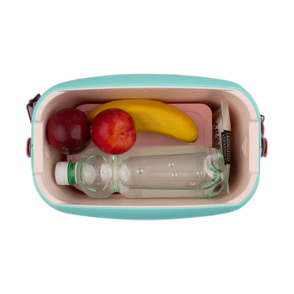 Polarbox Pop 6L Carry Storage Cooler Bag w/ 2x Lunch Food Container Cyan