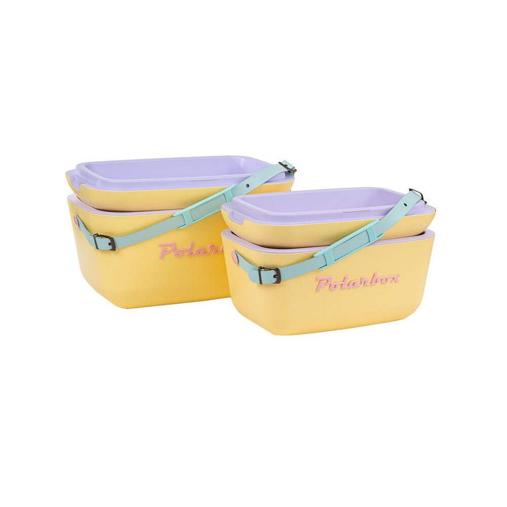 Polarbox Rainbow 12L Insulated Cooler Box Container w/Adjustable Strap Yellow — image 2