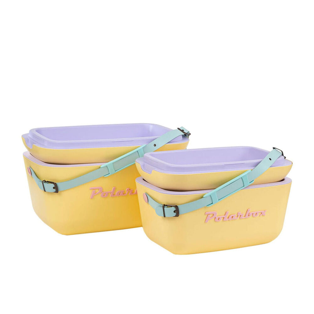 Polarbox Rainbow 20L Ice Chest Cooler Box Storage w/ Carry Strap Yellow — image 2