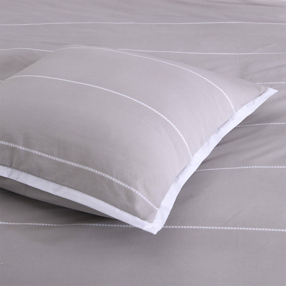 Jason Commercial Calista Bedroom Easy Care Euro Pillow Case 65x65cm Hazel — image 2
