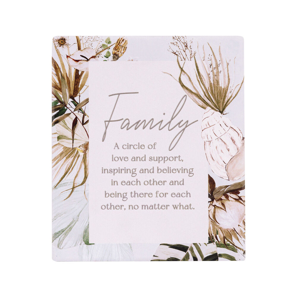Splosh Palm Cove Ceramic Family Verse Plaque Home/Living Room Decor 12x14cm (2 Pack) — image 2