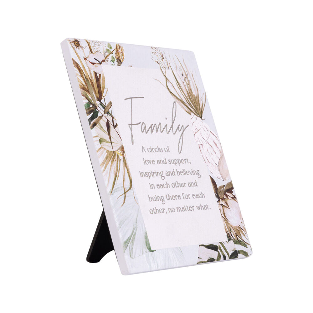 Splosh Palm Cove Ceramic Family Verse Plaque Home/Living Room Decor 12x14cm (2 Pack) — image 3