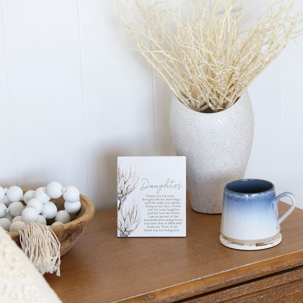 Splosh Palm Cove Ceramic Daughter Verse Plaque Home/Living Decor 12x14cm (2 Pack) — image 4
