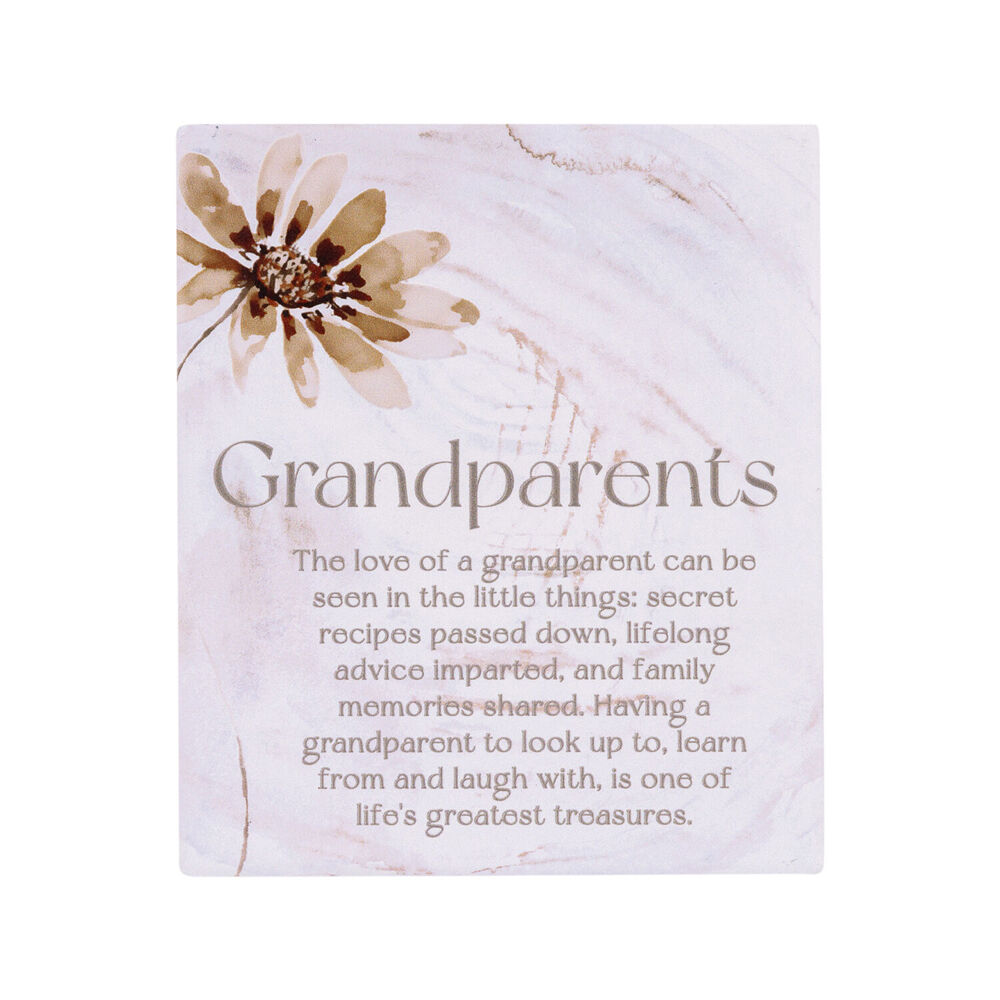 Splosh Palm Cove Ceramic Grandparents Verse Plaque Home/Wall Decor 12x14cm
