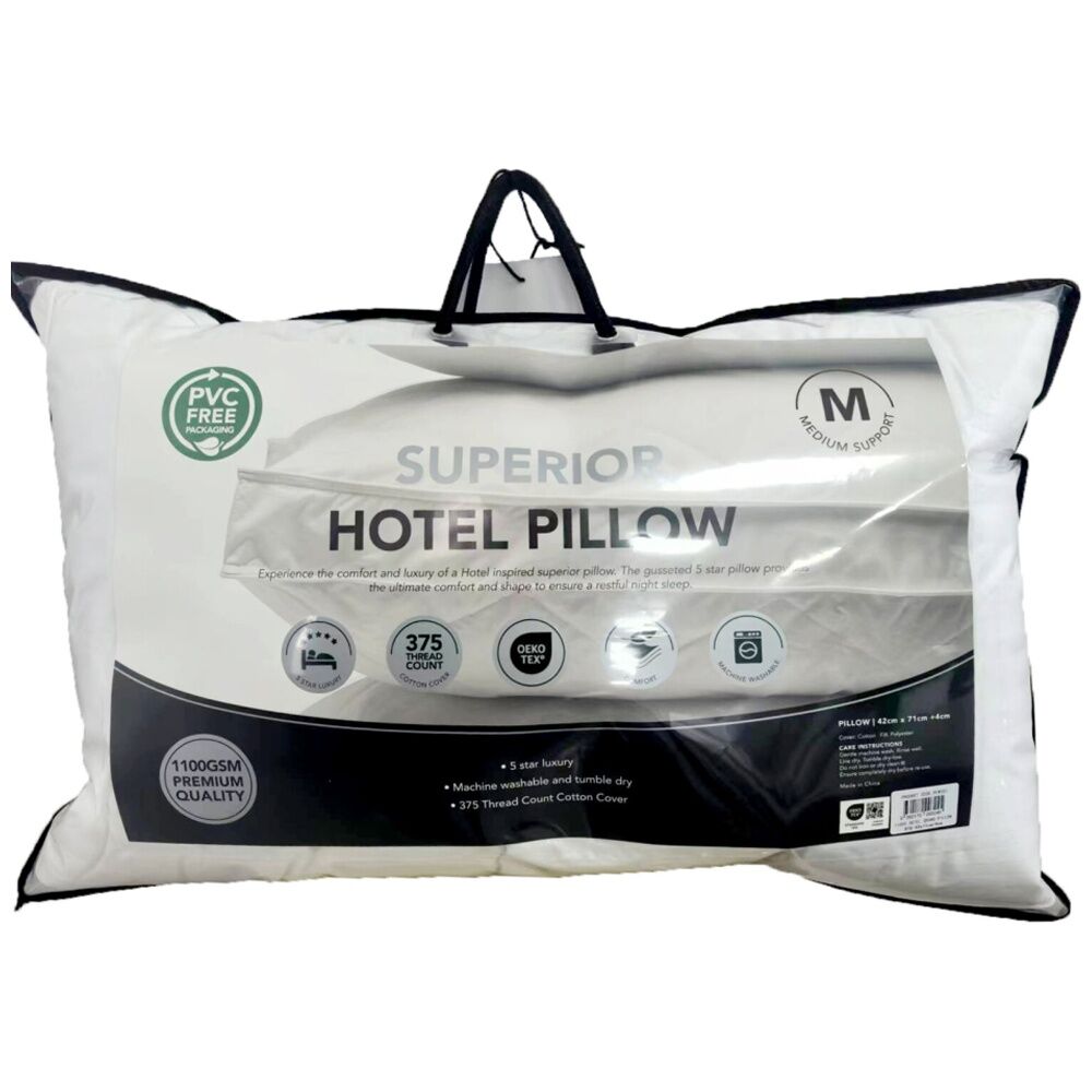 Grosvenor House Superior Hotel Pillow Microfibre-Blended 1100g (2 Pack) — image 2