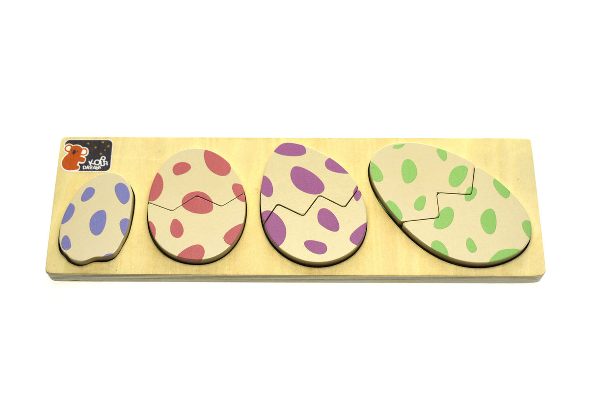 Koala Dream Dinosaur Eggs w/Facts 2 Layer Puzzle Board For Toddler/Children 18m+ — image 2