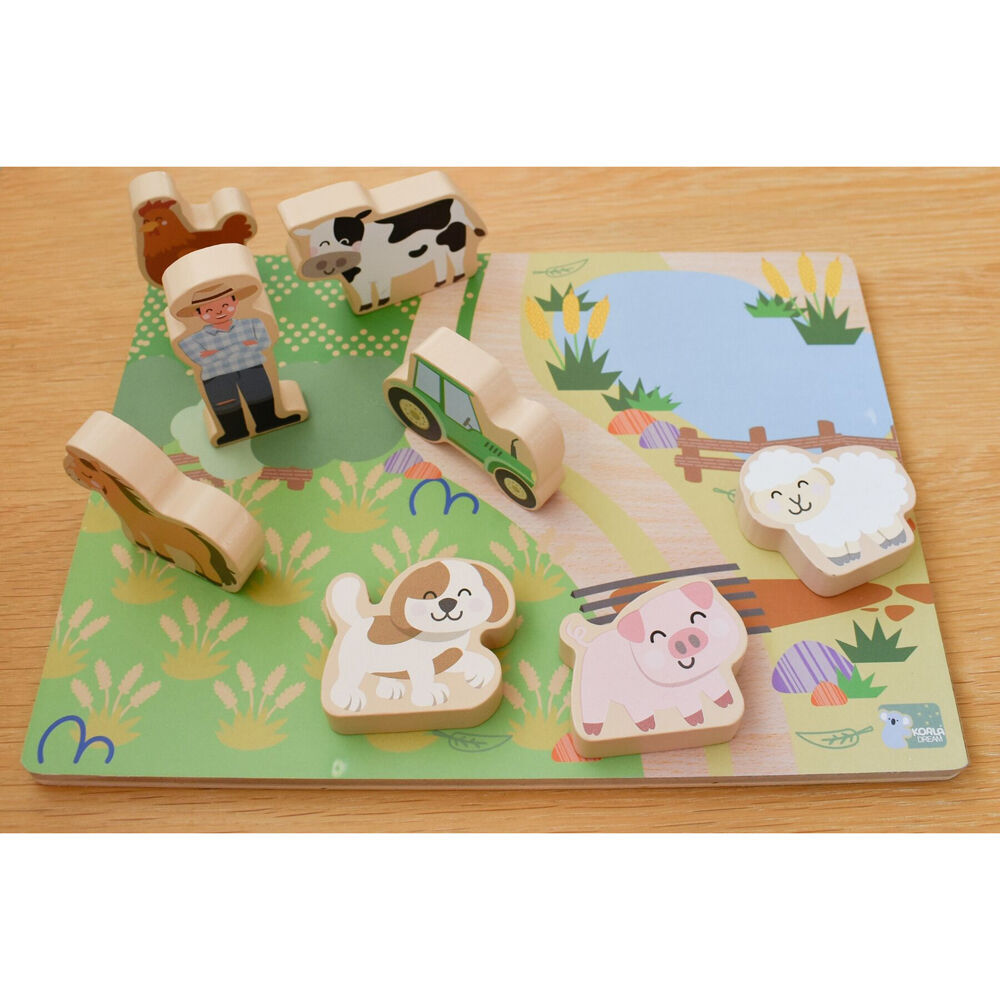 Koala Dream Wooden Chunky Aussie Farm Animal Kids Toy Puzzle 12m+ (2 Pack) — image 10