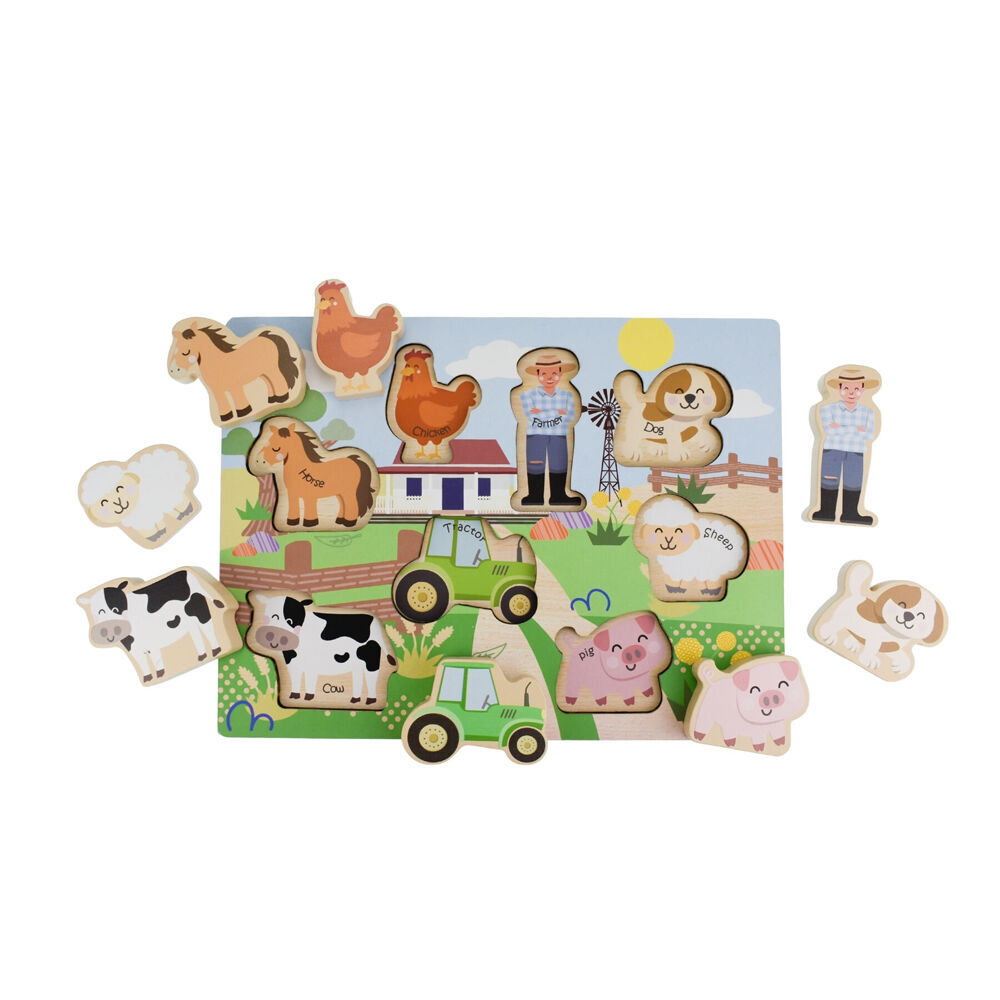 Koala Dream Wooden Chunky Aussie Farm Animal Kids Toy Puzzle 12m+ (2 Pack) — image 3