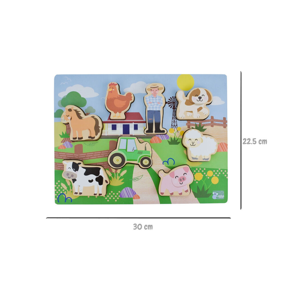 Koala Dream Wooden Chunky Aussie Farm Animal Kids Toy Puzzle 12m+ (2 Pack) — image 6
