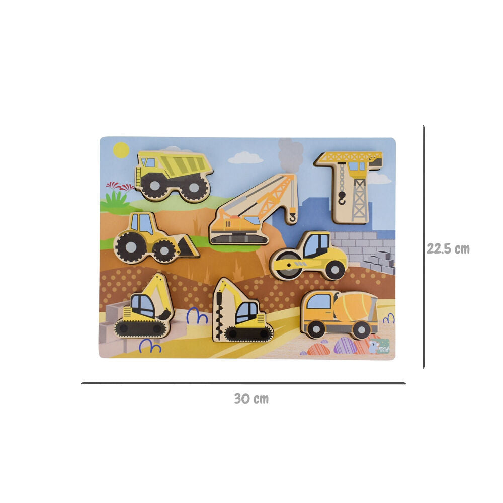Koala Dream Wooden Chunky Construction Vehicle Kids Toy Puzzle 12m+ (2 Pack) — image 6