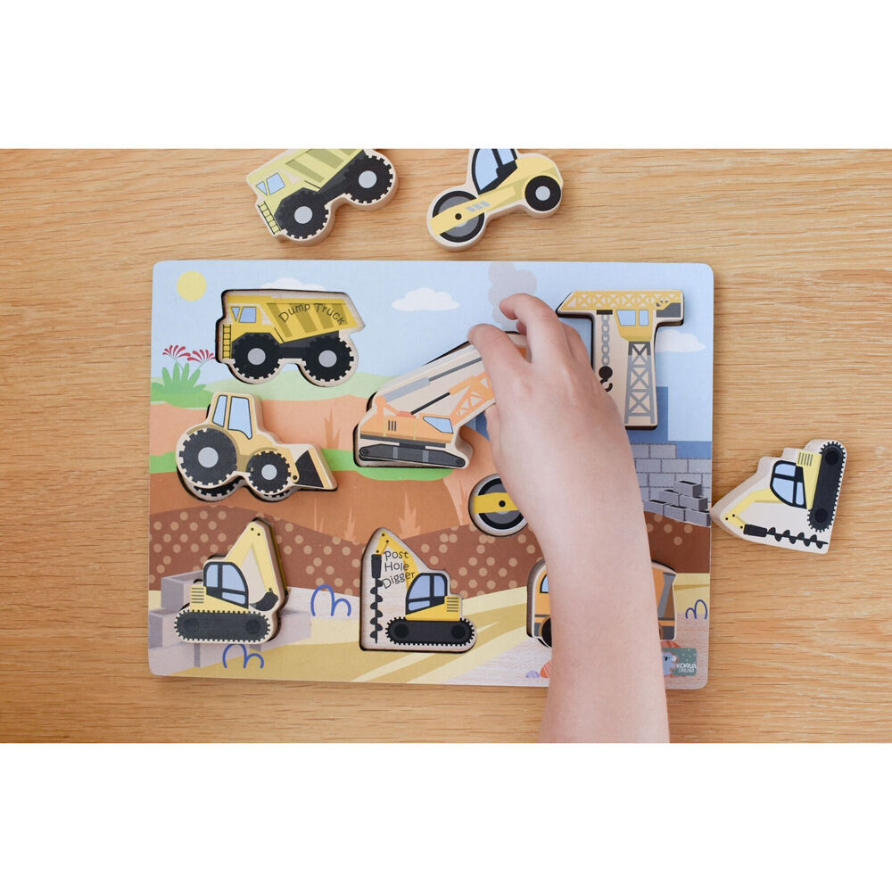 Koala Dream Wooden Chunky Construction Vehicle Kids Toy Puzzle 12m+ (2 Pack) — image 8