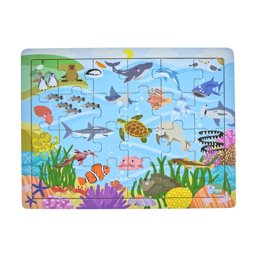 Koala Dream Aussie Sea Animals And Their Names Jigsaw Puzzle 18m+ (24 Pieces)